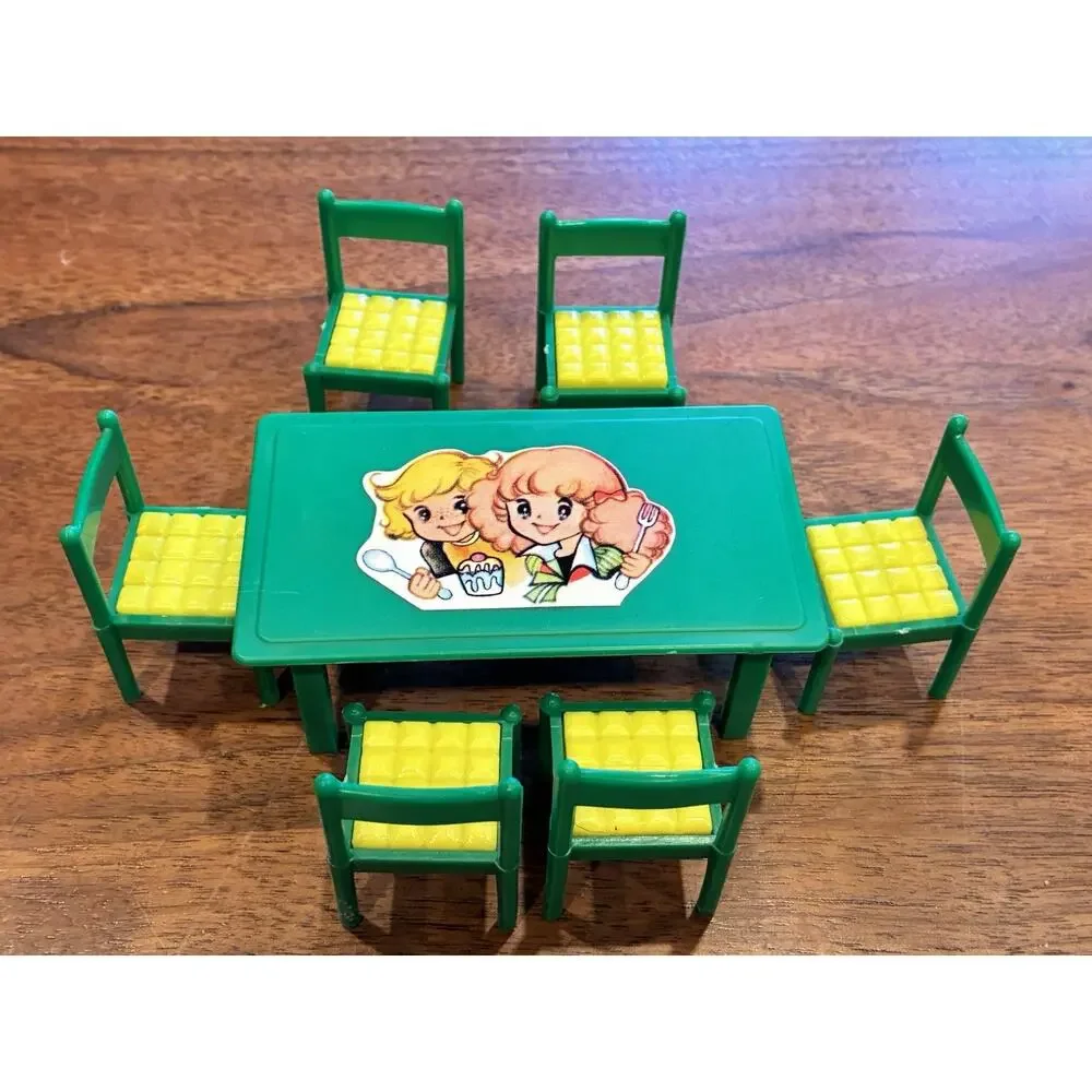 Vintage 50's 60’s dollhouse furniture lot , Marx Lunbys